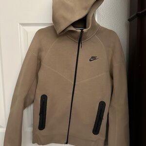 Nike Tan Performance Jacket with Hood